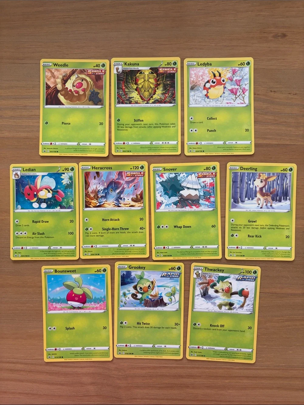 Chilling Reign Lot | 76 Unique Cards | Binder Starter Collection